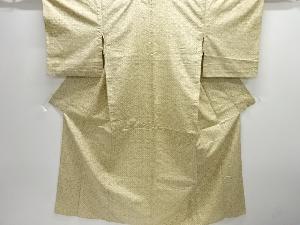 抽象模様織り出し西陣お召単衣着物